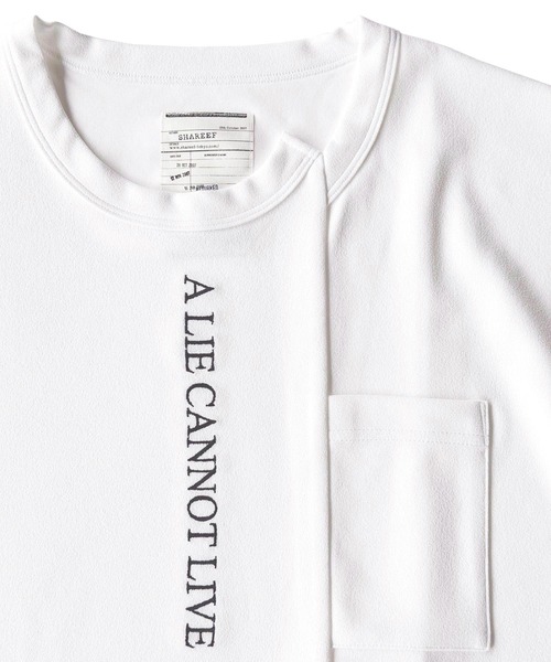 SHAREEF(シャリーフ)の「GEORGETTE JQ SWITCHING BIG-T(Tシャツ/カットソー・メンズ・ホワイト/ブラック/イエロー/レッド・1/2/3)」の9枚目の写真