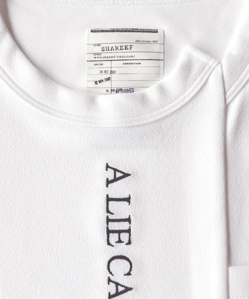 SHAREEF(シャリーフ)の「GEORGETTE JQ SWITCHING BIG-T(Tシャツ/カットソー・メンズ・ホワイト/ブラック/イエロー/レッド・1/2/3)」の10枚目の写真