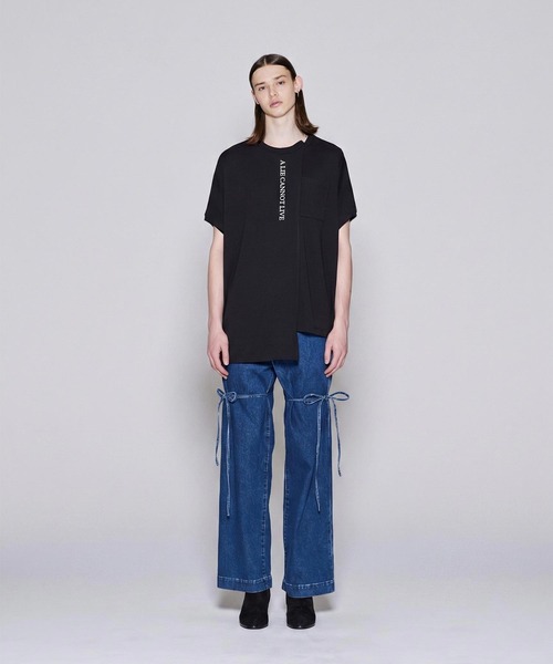 SHAREEF(シャリーフ)の「GEORGETTE JQ SWITCHING BIG-T(Tシャツ/カットソー・メンズ・ホワイト/ブラック/イエロー/レッド・1/2/3)」の11枚目の写真