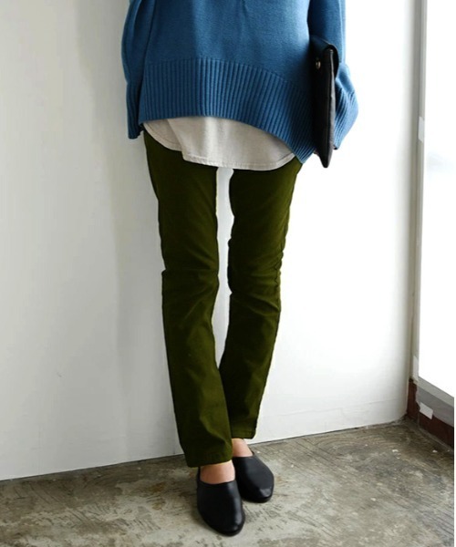 and it_（アンドイット）の「らくらくこなれストレッチゆるレギンスパンツ（その他パンツ・レディース・カーキ/ブラック/チャコールグレー/ライトベージュ/ベージュ/ネイビー/ワンウォッシュ/ブルー・4L/3L/L/M/LL）」の5枚目の写真