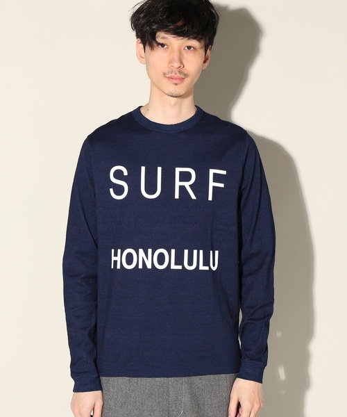 JOURNAL STANDARD relume(ジャーナルスタンダード レリューム)の「SALVAGE PUBLIC / サルベージパブリック : SURF HONOLULU ロングスリーブTシャツ# (Tシャツ/カットソー・メンズ・ネイビー・LARGE/MEDIUM)」の5枚目の写真