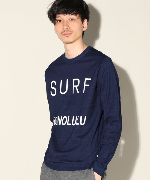 JOURNAL STANDARD relume(ジャーナルスタンダード レリューム)の「SALVAGE PUBLIC / サルベージパブリック : SURF HONOLULU ロングスリーブTシャツ# (Tシャツ/カットソー・メンズ・ネイビー・LARGE/MEDIUM)」の7枚目の写真