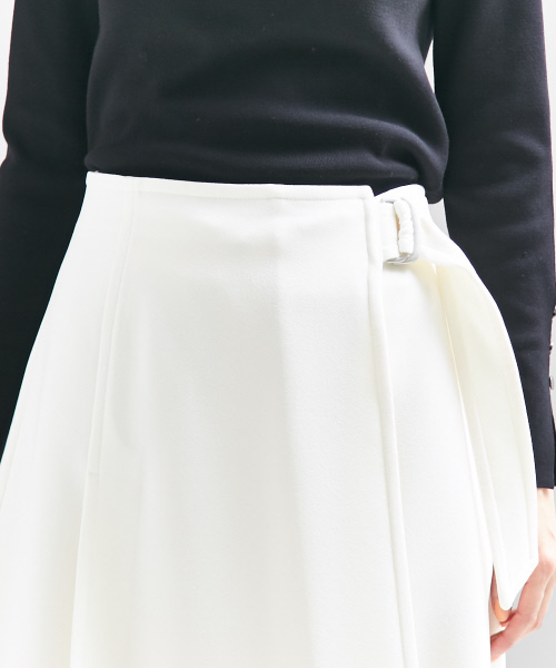qualite(カリテ)の「ジョーゼットラップパンツ(その他パンツ・レディース・オフホワイト/ベージュ/セージグリーン・34/36/38)」の7枚目の写真