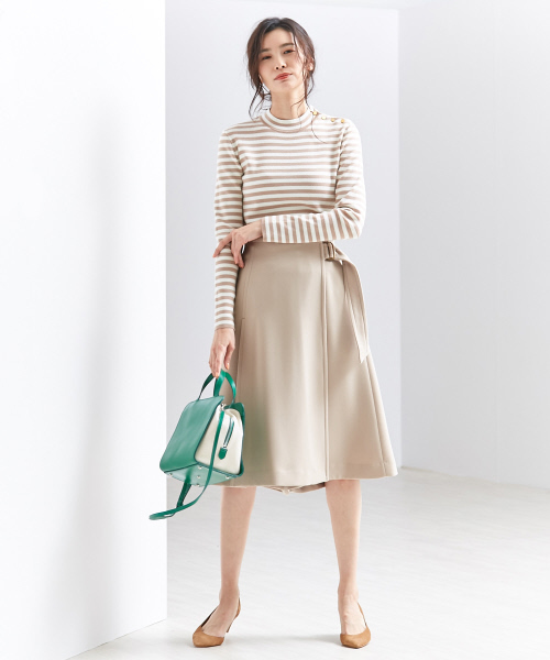 qualite(カリテ)の「ジョーゼットラップパンツ(その他パンツ・レディース・オフホワイト/ベージュ/セージグリーン・34/36/38)」の15枚目の写真