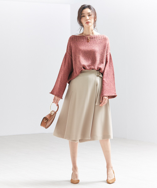 qualite(カリテ)の「ジョーゼットラップパンツ(その他パンツ・レディース・オフホワイト/ベージュ/セージグリーン・34/36/38)」の18枚目の写真
