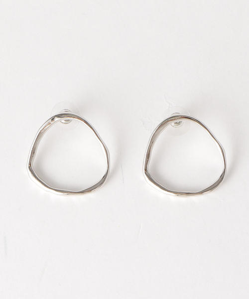 green label relaxing（グリーンレーベルリラクシング）の「KFC メタルリングフレーム/ピアス（ピアス（両耳用）・レディース・ゴールド/シルバー・FREE）」の2枚目の写真