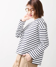 WEGO | WEGO/バスクボーダーボートネックロングTシャツ(Tシャツ/カットソー)
