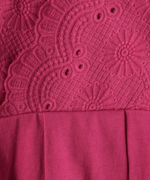 coen(コーエン)の「レースコンビカシュクールプルオーバー(Tシャツ/カットソー・レディース・ホワイト/ピンク/マスタード・FREE)」の21枚目の写真