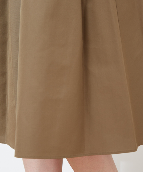 Abahouse Devinette（ドゥヴィネット）の「コットンシルクフロントギャザースカート（スカート・レディース・レッド/カーキ・フリー）」の8枚目の写真