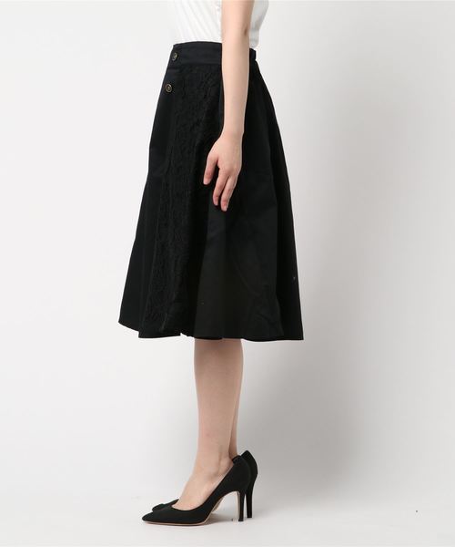 axes femme（アクシーズファム）の「フロントＷ釦カラースカート（スカート・レディース・ブラック/ネイビー/イエロー/ピンク系その他・MEDIUM）」の10枚目の写真