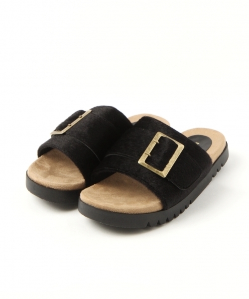 LEPSIM（レプシィム）の「バックルフラットサンダル　788535（サンダル・レディース・レオパード/ベージュ/ブラック・MEDIUM/SMALL/LARGE）」の6枚目の写真