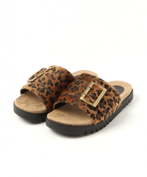 LEPSIM（レプシィム）の「バックルフラットサンダル　788535（サンダル・レディース・レオパード/ベージュ/ブラック・MEDIUM/SMALL/LARGE）」の8枚目の写真