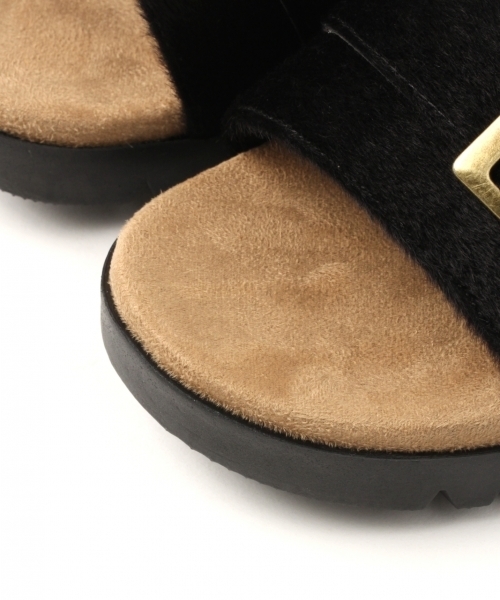 LEPSIM（レプシィム）の「バックルフラットサンダル　788535（サンダル・レディース・レオパード/ベージュ/ブラック・MEDIUM/SMALL/LARGE）」の13枚目の写真