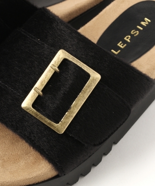 LEPSIM（レプシィム）の「バックルフラットサンダル　788535（サンダル・レディース・レオパード/ベージュ/ブラック・MEDIUM/SMALL/LARGE）」の15枚目の写真