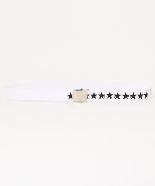 L.H.P(エルエイチピー)の「【web限定モデル】Long Belt (☆)(ベルト・メンズ・ホワイト/イエロー/オレンジ/グリーン・FREE)」の2枚目の写真