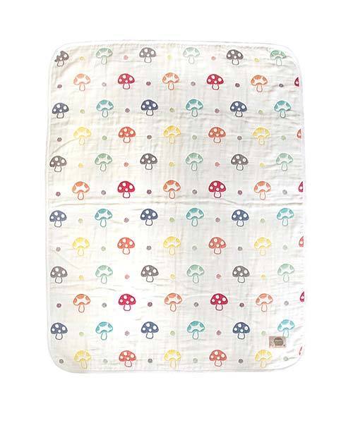 【Hoppetta(ホッペッタ)】champignon ふくふくガーゼ(6重ガーゼ)トドラーガーゼケット（ベビー寝具/家具）｜Hoppetta（ホッペッタ）