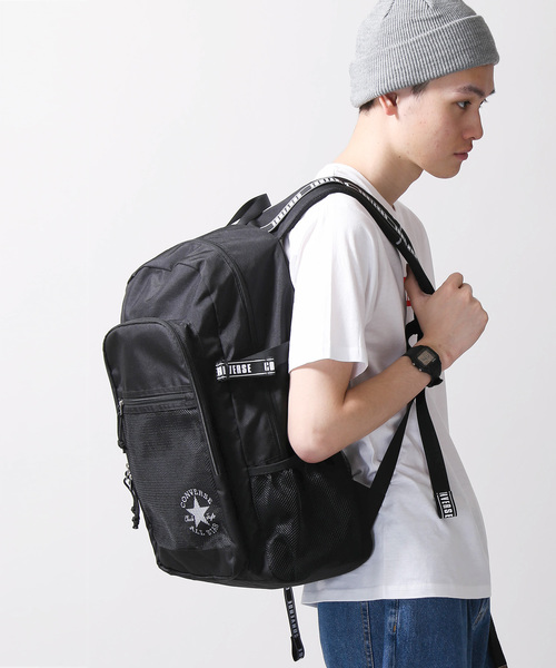 CONVERSE（コンバース）の「∴WEGO/CONVERSE別注リュックサック（バックパック/リュック・メンズ・ホワイト/ブラック/トリコロール・FREE）」の6枚目の写真