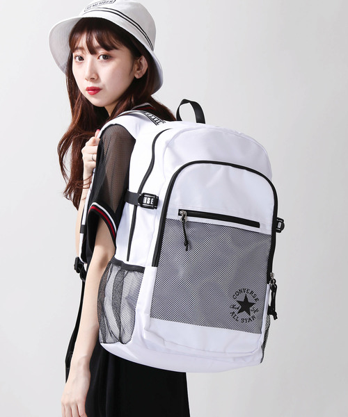 CONVERSE（コンバース）の「∴WEGO/CONVERSE別注リュックサック（バックパック/リュック・メンズ・ホワイト/ブラック/トリコロール・FREE）」の7枚目の写真