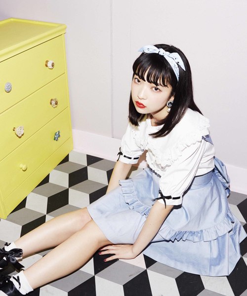 Rosemarie Seoir ローズマリーソワール の マリーカフェリボンスカート ジャンパースカート Wear