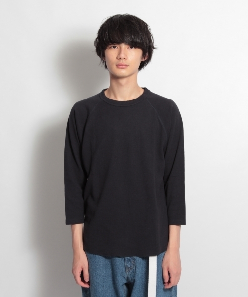 niko and...(ニコアンド)の「ソフトワッフル7分袖Tシャツ(Tシャツ/カットソー・メンズ・ホワイト/ネイビー/グレー/イエロー・MEDIUM/LARGE)」の16枚目の写真