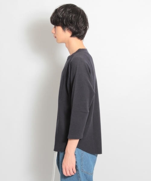 niko and...(ニコアンド)の「ソフトワッフル7分袖Tシャツ(Tシャツ/カットソー・メンズ・ホワイト/ネイビー/グレー/イエロー・MEDIUM/LARGE)」の17枚目の写真