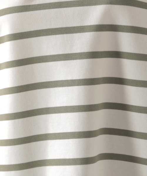 BAYFLOW(ベイフロー)の「ポンチボーダープルオーバー(Tシャツ/カットソー・レディース・ブラック/ベージュ/カーキ・SMALL/MEDIUM)」の15枚目の写真