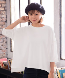 サーマル素材ビッグシルエットサーマルカットソーTシャツ