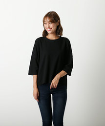 サーマル素材ビッグシルエットサーマルカットソーTシャツ
