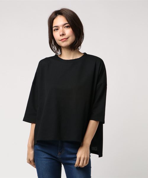 KOBE LETTUCE(コウベレタス)の「サーマル素材ビッグシルエットサーマルカットソーTシャツ(Tシャツ/カットソー・レディース・ブラック/オフホワイト/カーキ/マスタード・FREE)」の7枚目の写真