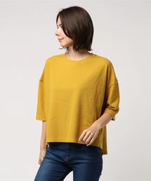 サーマル素材ビッグシルエットサーマルカットソーTシャツ