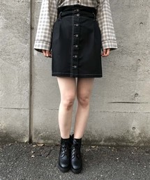 one after another NICE CLAUP | 前ボタンミニスカート(スカート)