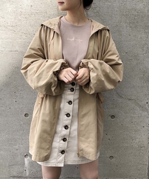 one after another NICE CLAUP（ワンアフターアナザーナイスクラップ）の「前ボタンミニスカート（スカート・レディース・ブラック/ベージュ/アイボリー/グレー系その他・FREE）」の22枚目の写真