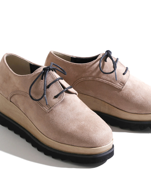 WEGO(ウィゴー)の「WEGO/コンビ厚底シューズ(ドレスシューズ・レディース・ブラック/ベージュ/ブラック系その他・MEDIUM/LARGE)」の10枚目の写真