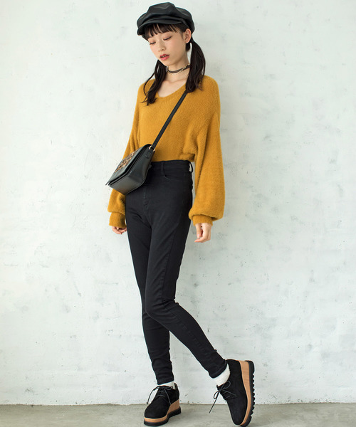 WEGO(ウィゴー)の「WEGO/コンビ厚底シューズ(ドレスシューズ・レディース・ブラック/ベージュ/ブラック系その他・MEDIUM/LARGE)」の14枚目の写真