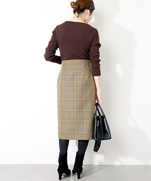 sheller ZIPチェックタイトスカート shellerZIPチェックタイトスカート