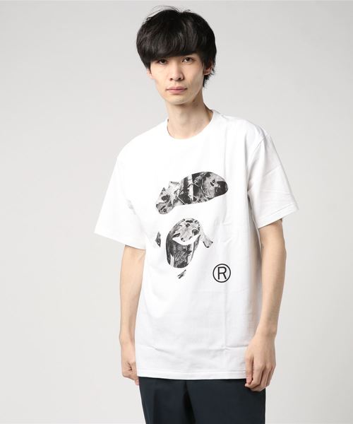 A BATHING APE HEAD FACE CAMO エイプ カモ Tシャツ MAP CAMO BIG APE HEAD TEE（Tシャツ/カットソー）｜A BATHING