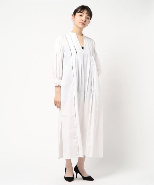 Ne Quittez Pas / POPLIN LACE LONG DRESS Ne Quittez Pas / POPLIN LACE LONG DRESS