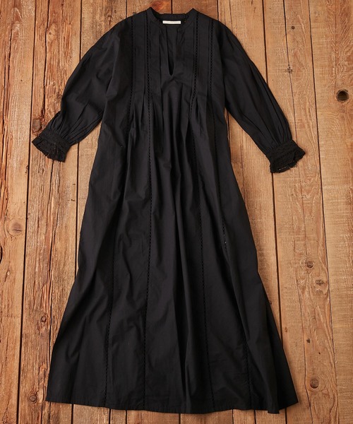 Ne Quittez Pas / POPLIN LACE LONG DRESS Ne Quittez Pas / POPLIN LACE LONG DRESS