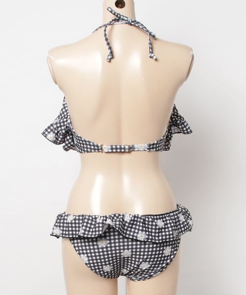 flower(フラワー)の「サンマーガレットビキニ(水着・レディース・ブラック・FREE)」の3枚目の写真