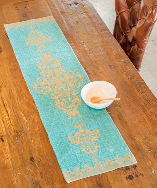 チャイハネ チャイハネ の チャイハネ イスラミックタイル柄ロングプレイスマット キッチンツール Wear