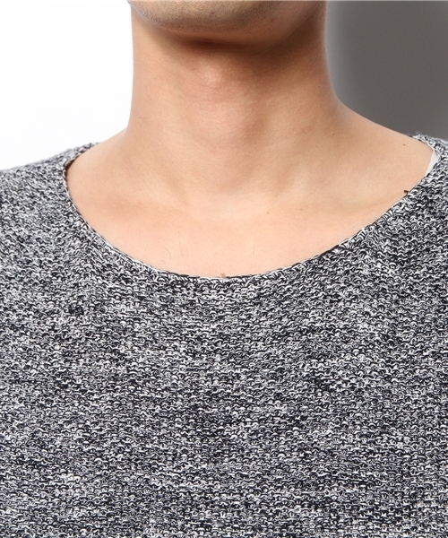 CIAOPANIC(チャオパニック)の「【Ciaopanic】 コットン引き揃えボートネック(ニット/セーター・メンズ・グリーン/ネイビー/ベージュ・MEDIUM/LARGE)」の8枚目の写真