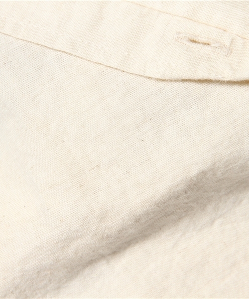 goa（ゴア）の「C/麻  ダンガリーカシュクールシャツ（シャツ/ブラウス・レディース・マスタード/ナチュラル/インディゴブルー/ホワイト・FREE）」の9枚目の写真