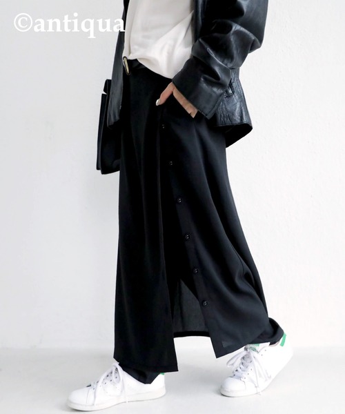 レイヤードカフェパンツ（その他パンツ）｜antiqua（アンティカ