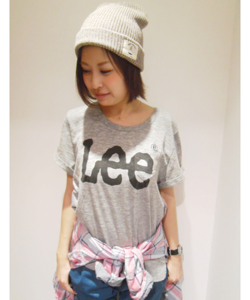 CIAOPANIC TYPY（チャオパニックティピー）の「【Lee×CIAOPANIC TYPY】リー別注ロゴTee（Tシャツ/カットソー・レディース・グレー/ホワイト/ブラック/ブルー・MEDIUM/SMALL）」の4枚目の写真