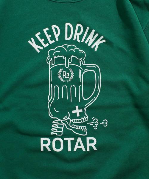 ROTAR(ローター)の「KEEP DRINK SWEAT スウェット トレーナー(スウェット・メンズ・ミックスグレー/ブラック/グリーン・SMALL/X-LARGE/LARGE/MEDIUM)」の6枚目の写真