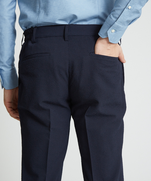 DESIGNWORKS(デザインワークス)の「4WAYサッカーハウンドトゥースプリントパンツ(その他パンツ・メンズ・ネイビー・46/48)」の9枚目の写真