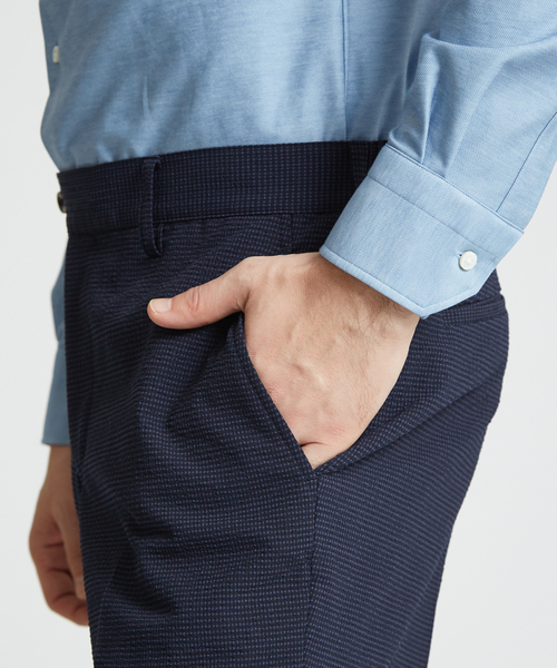 DESIGNWORKS(デザインワークス)の「4WAYサッカーハウンドトゥースプリントパンツ(その他パンツ・メンズ・ネイビー・46/48)」の5枚目の写真