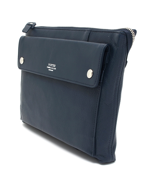 PORTER（ポーター）の「PORTER RAMBLER SHOULDER BAG ヨコ <B印 YOSHIDA SELECT>（ショルダーバッグ・メンズ・ブラック/グリーン/ブルー/ホワイト・ONE SIZE）」の7枚目の写真