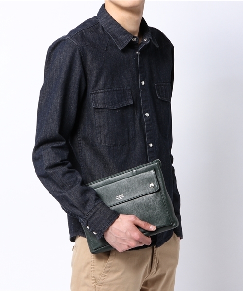 PORTER（ポーター）の「PORTER RAMBLER SHOULDER BAG ヨコ <B印 YOSHIDA SELECT>（ショルダーバッグ・メンズ・ブラック/グリーン/ブルー/ホワイト・ONE SIZE）」の5枚目の写真