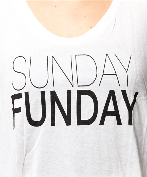 ROSE BUD(ローズバッド)の「(FONT LAB)XTK7000 SUNDAY FUNDAY TANK TOP(タンクトップ・レディース・アイボリー/ベージュ系その他・SMALL)」の5枚目の写真